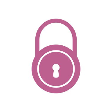 Kilit simgesi. Düz tasarım tarzı. Vektör EPS10.