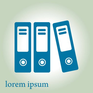 Evrak ve belgeler Office klasörler. Arşiv klasör simgesi. 