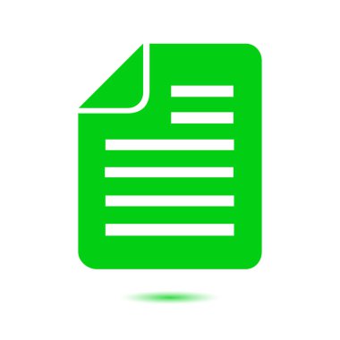 belge simgesi. vektör illüstrasyonu