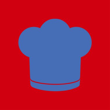 Chef şapka işareti simgesi. Şapka pişirme sembolü.