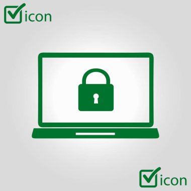 İnternet güvenliği konsepti ikonu. Tanımlama ve koruma simgesi.