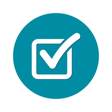 Kontrol listesi simgesi. Kutu işaretinde işaretle.