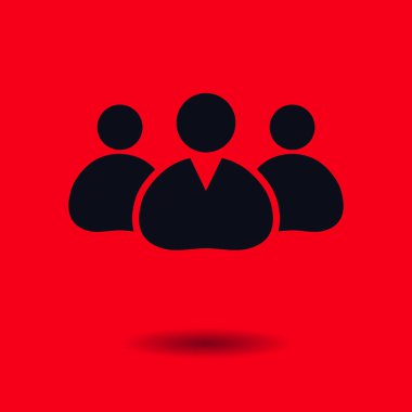 Takım iş simgesi. Ofis çalışanları ve iş takım.