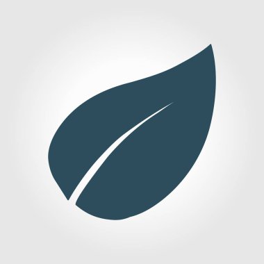 Yaprak simgesi. Taze doğal ürün. Organik ürün erkek. Düz tasarım stili.