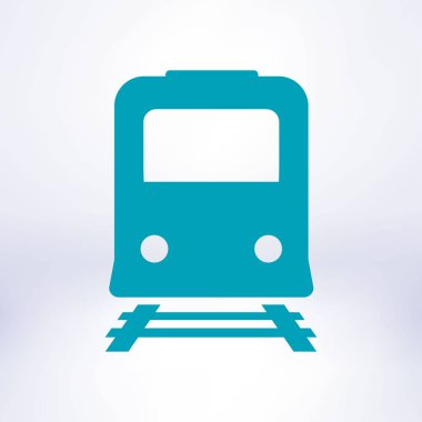 Tren simgesi. Metro erkek. Tren istasyonu işareti.