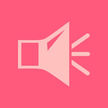 Hoparlör simgesi. Hoparlör ses işareti simgesi. Sembol ses. Düz tasarım stili. Vektör Eps 10.