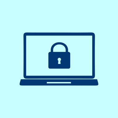 İnternet güvenliği konsepti ikonu. Tanımlama ve koruma simgesi.