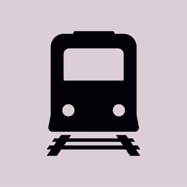 Tren simgesi. Metro erkek. Tren istasyonu işareti.