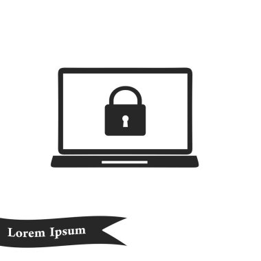 İnternet güvenliği konsepti ikonu. Tanımlama ve koruma simgesi.