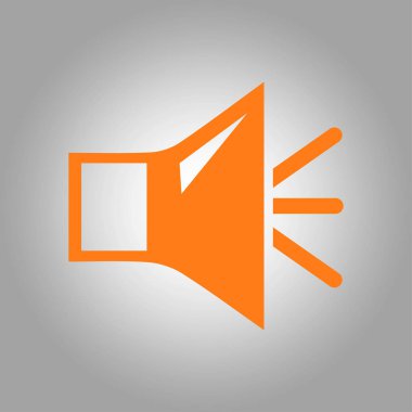 Hoparlör simgesi. Hoparlör ses işareti simgesi. Sembol ses. Düz tasarım stili. Vektör Eps 10.