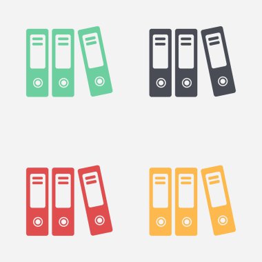 Evrak ve belgeler Office klasörler. Arşiv klasör simgesi. 