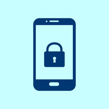 Internet güvenlik kavramı simgesi, kimlik ve koruma sembol, vektör çizim 