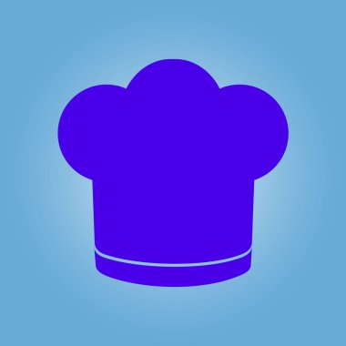 Chef şapka işareti simgesi. Şapka pişirme sembolü.