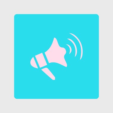 Yakında simge megafon. hoparlör simgesi.