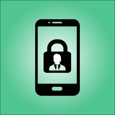 İnternet güvenliği konsepti ikonu. Tanımlama ve koruma simgesi.