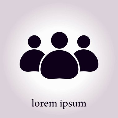 Takım iş simgesi. Ofis çalışanları ve iş takım.