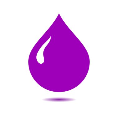 Kan damlası ikonu. Vektör illüstrasyonu