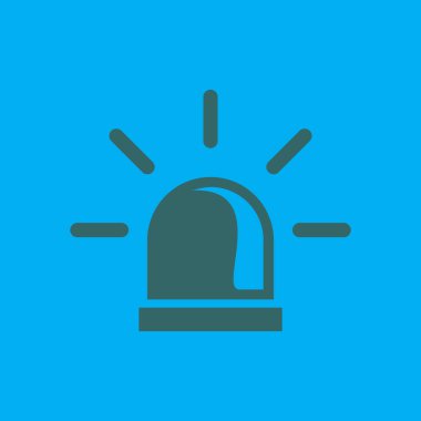 Polis tek simge. Alarm güç düğmesi. Polis seslenmek düğme. 