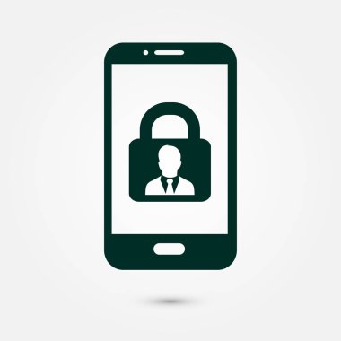 İnternet güvenliği konsepti ikonu. Tanımlama ve koruma simgesi.