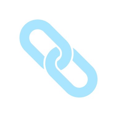 Bağlantı tek simge. Zincir bağlantı erkek.