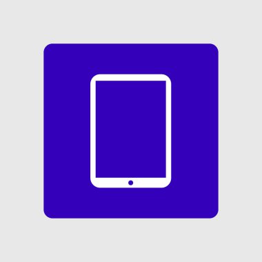 Modern dijital tablet Pc simgesi. Düz tasarım simgesi. EPS 10 vektör.