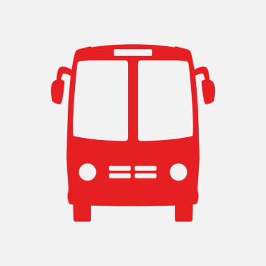Otobüs simgesi. Schoolbus simbol.