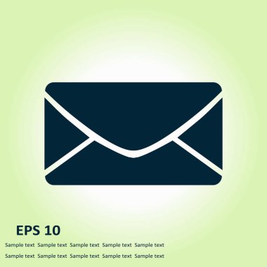 Düz simgesi mektup. Posta simgesini. 