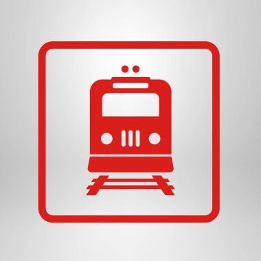 Tren simgesi. Metro erkek. Tren istasyonu işareti.