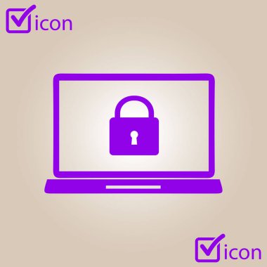 Internet güvenlik kavramı simgesi. Kimlik ve koruma simgesi.