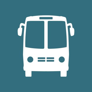 Otobüs simgesi. Schoolbus simbol.