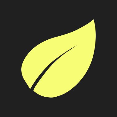 Yaprak simgesi. Taze doğal ürün. Organik ürün erkek. Düz tasarım stili.