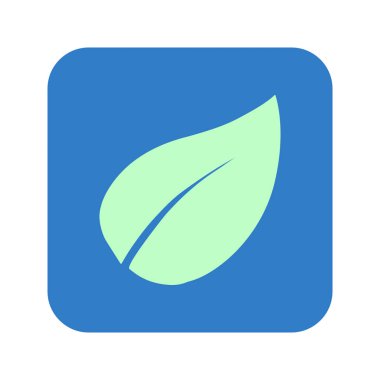 Yaprak simgesi. Taze doğal ürün. Organik ürün erkek. Düz tasarım stili.