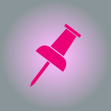  PIN simgesi itmek. Vektör Eps 10. 