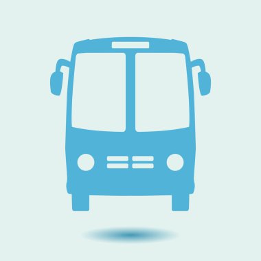 Otobüs simgesi. Schoolbus simbol.