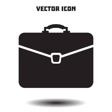 Evrak çantası ikonu, vektör illüstrasyonu. düz tasarım biçimi 
