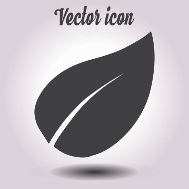 Yaprak simgesi. Taze doğal ürün. Organik ürün erkek. Düz tasarım stili.