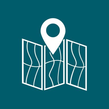 Harita simgesi. Konumu sembolü.