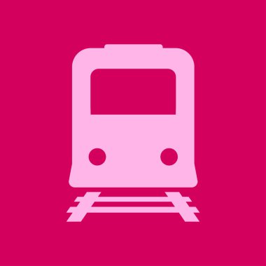 Tren simgesi. Metro erkek. Tren istasyonu işareti.