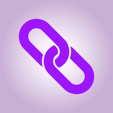 Bağlantı tek simge. Zincir bağlantı erkek.