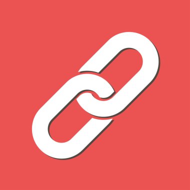 Bağlantı tek simge. Zincir bağlantı erkek.