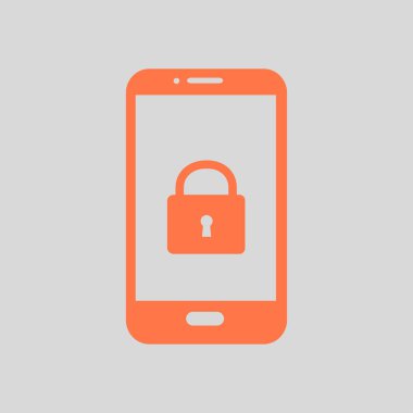 Internet güvenlik kavramı simgesi, kimlik ve koruma sembol, vektör çizim 