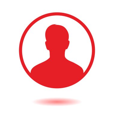 Kullanıcı simgesi simgesi. Kişi sembolü. İnsan avatarı. Düz stil. EPS 10.