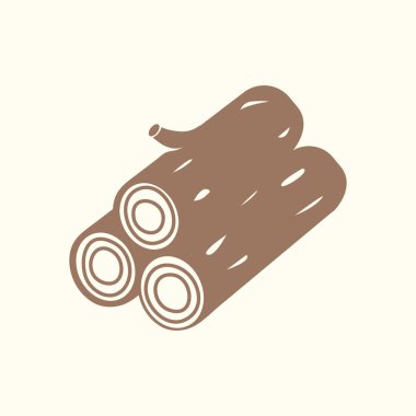 Ahşap simgesi. Tüm oduncu. Yenilenebilir kaynak erkek.