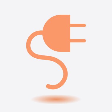 Vektör elektrik dolgu ağı düz simgesi.