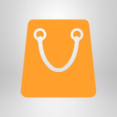 Alışveriş poşeti ikonu. vektör illüstrasyonu