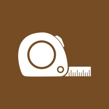  Mezura simgesi. Rulet inşaat erkek.