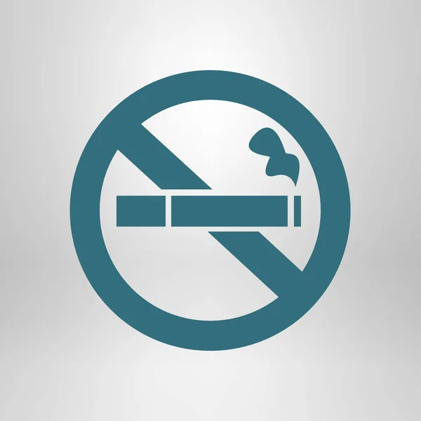 Smoke Icon Stop Smoking Symbol Vector Illustration Filter Tipped Cigarette — Stock Vector