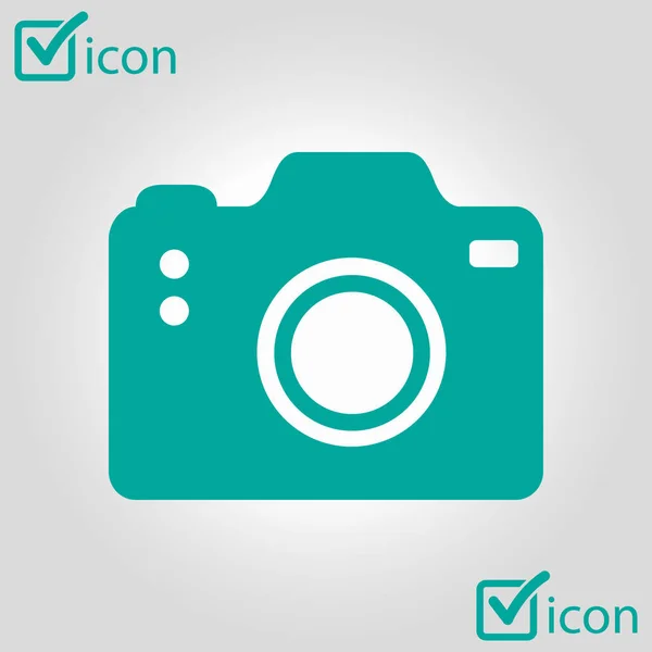 Foto Camera Symbool Pictogram Met Teken Voor Dslr Camera Digitale — Stockvector