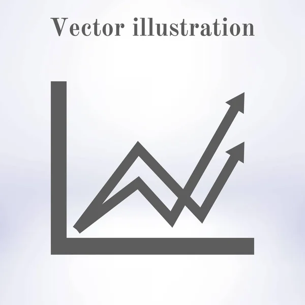 비즈니스 그래프입니다 그래프의 아이콘 — 스톡 벡터