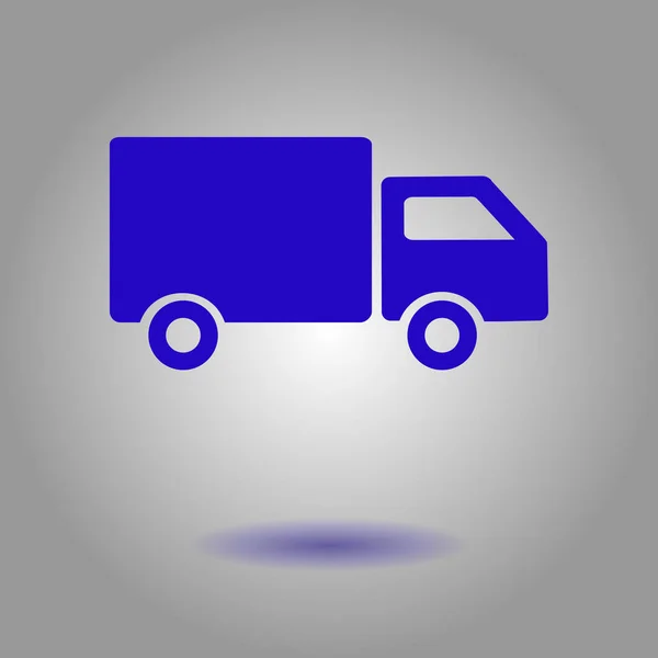 Delivery Truck Sign Icon Cargo Van Symbol Shipments Free Delivery — Stock Vector